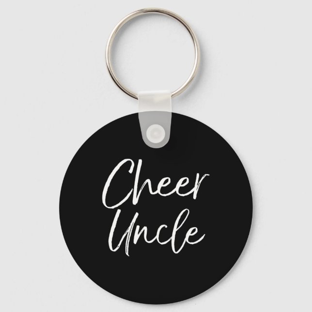Supportive Cheerleading Competition Uncle Outfit C Key Ring (Front)