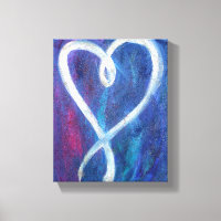 Supportive Heart Painting Canvas Art Print