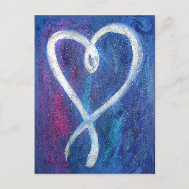 Supportive Heart Painting Custom Art Postcards (Front)