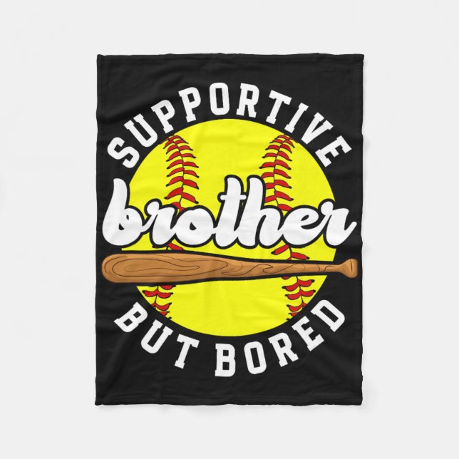 Supportive Softll Brother Of A Softll Player _1  Fleece Blanket (Front)
