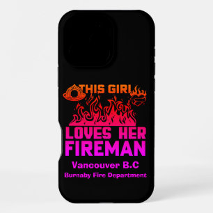 Supportive tribute to a firefighter iPhone 16 pro max case