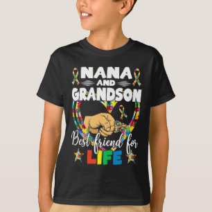 Supportive Women Autism Awareness Nana And Grandso T-Shirt