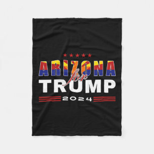 Supports Trump In 2024 Presidential Election Maga Fleece Blanket