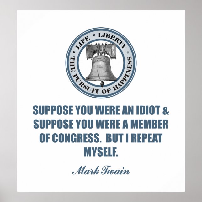 Suppose -Mark Twain Poster (Front)