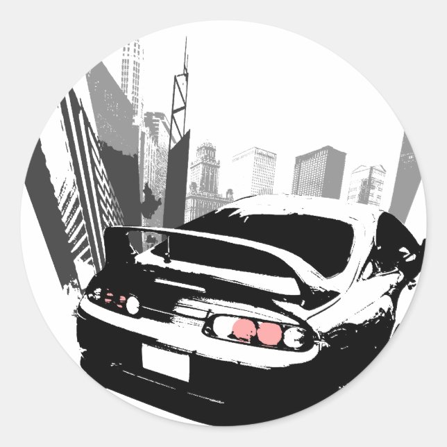 Supra Rollin' Classic Round Sticker (Front)