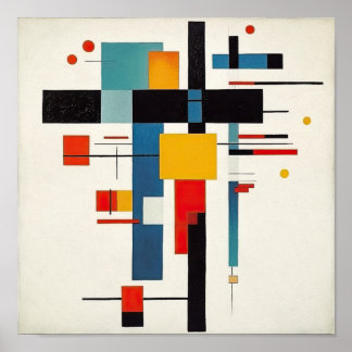 Suprematism Cross Poster Art