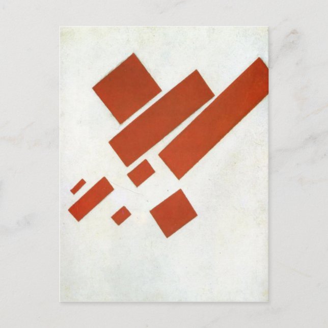 Suprematism. Two Dimensional Self Portrait Postcard (Front)