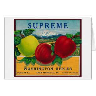 Supreme Apple Label - Washington State