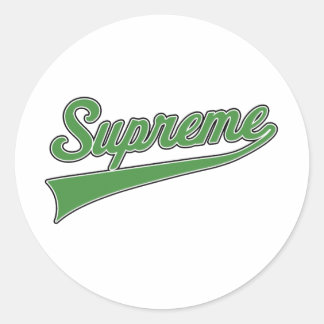 Supreme Classic Round Sticker