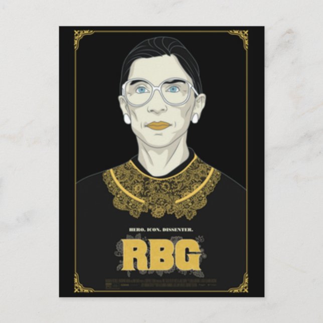 Supreme Court Justice Ruth Bader Ginsburg Postcard (Front)