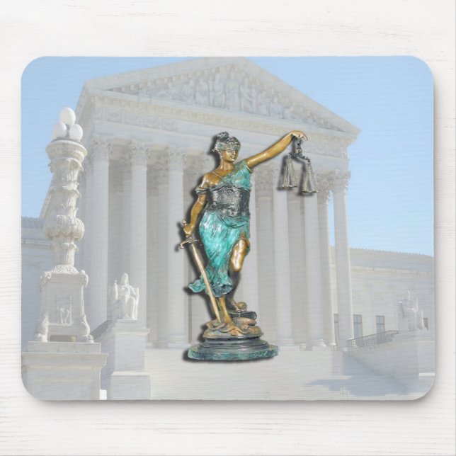 SUPREME-CT-LADY-JUSTICE MOUSE PAD (Front)