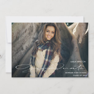 Supreme Elegance ⎢Graduation Photo Card