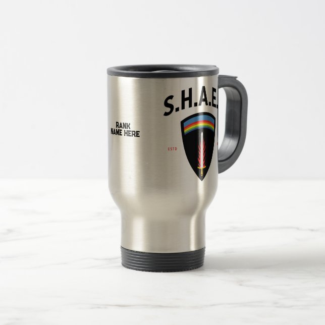 Supreme Headquarters Allied Expeditionary Force Travel Mug (Front Right)