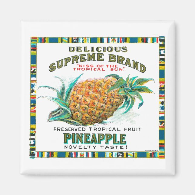 Supreme Pineapple Preserves Magnet (Front)