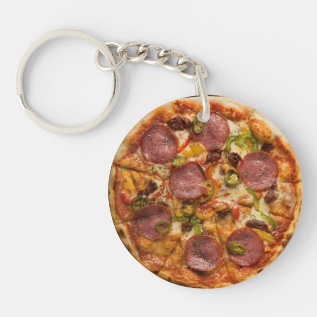 Supreme Pizza Party Key Ring (Front)