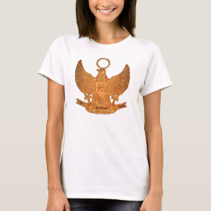 Supreme Royalty Het Heru Long Tee(White,Gold) T-Shirt
