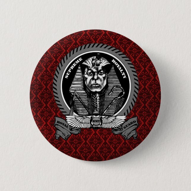 Supreme Royalty KMT Royal Guard Button (Red,Grey) (Front)