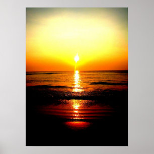 SupremeBeachsunrise Poster