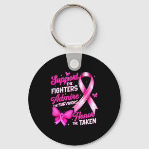 Suprt Admire Honor Breast Cancer Awareness Shirts  Key Ring