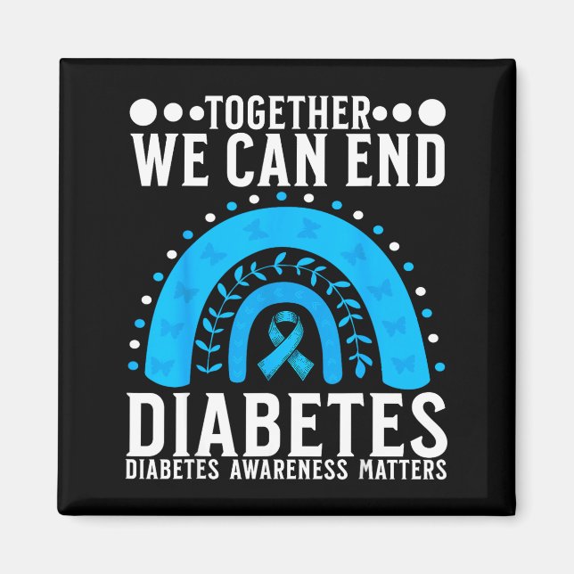 Suprt Diabetes Awareness Month For Diabetes Women  Magnet (Front)