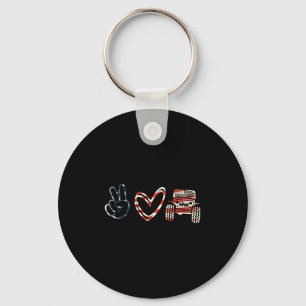 Suprt Peace Love Peace Love Offroad  Key Ring