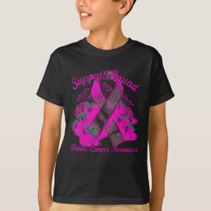 Suprt Squad Breast Cancer Awareness Nk Ribbon Wome T-Shirt