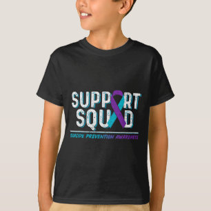 Suprt Squad Suprt Suicide Prevention Awareness Rib T-Shirt