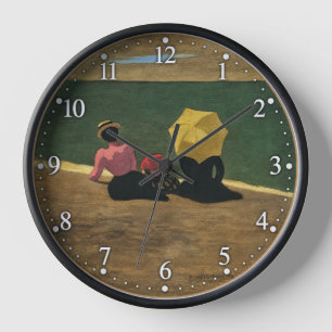 Sur la Plage Clock