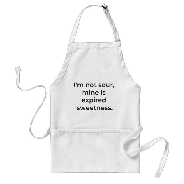 Sure or expired sweetness standard apron (Front)