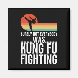 Surely Not Everybody Was Kung Fu Fighting Funny Ka Magnet