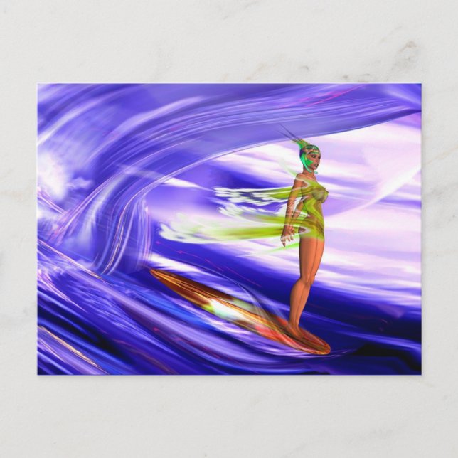 Surf 3 FLATf F Postcard (Front)