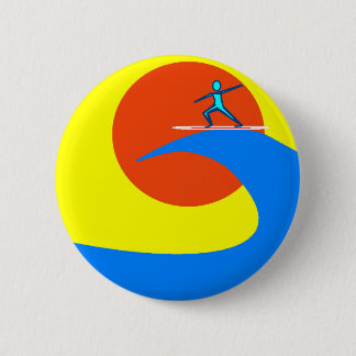 Surf 6 Cm Round Badge