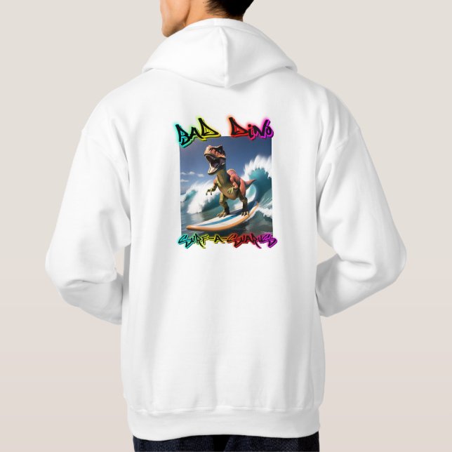 Surf-A-Saurus Hoodie (Back)