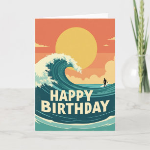 Surf Adventure Birthday Card