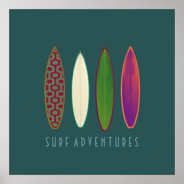 surf adventures décor print (Front)