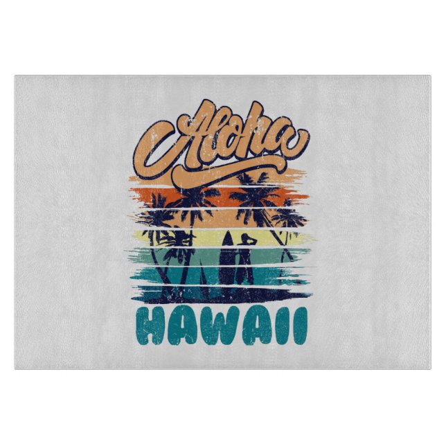 Surf - Aloha Hawaii Cutting Board (Front)
