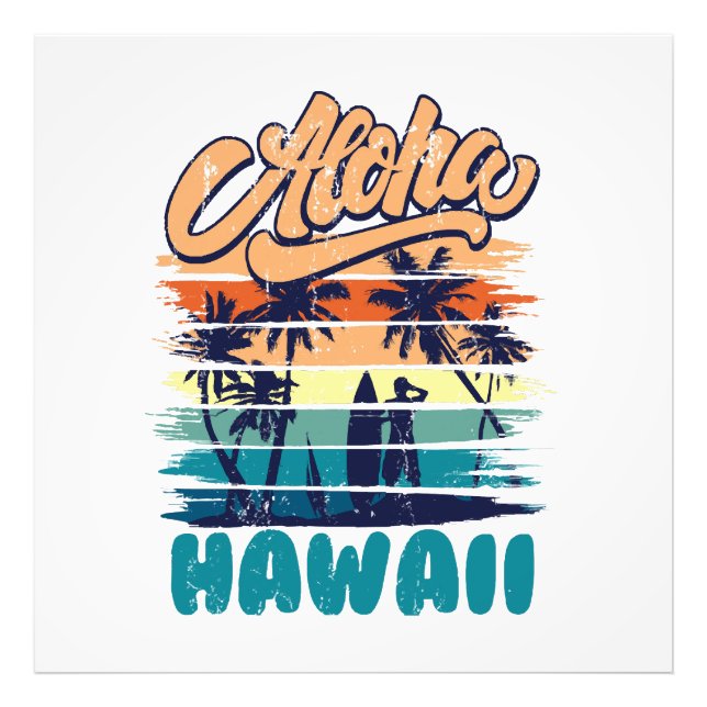 Surf - Aloha Hawaii Photo Print (Front)