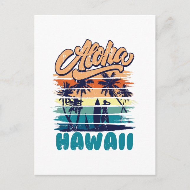 Surf - Aloha Hawaii Postcard (Front)