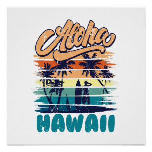 Surf - Aloha Hawaii Poster