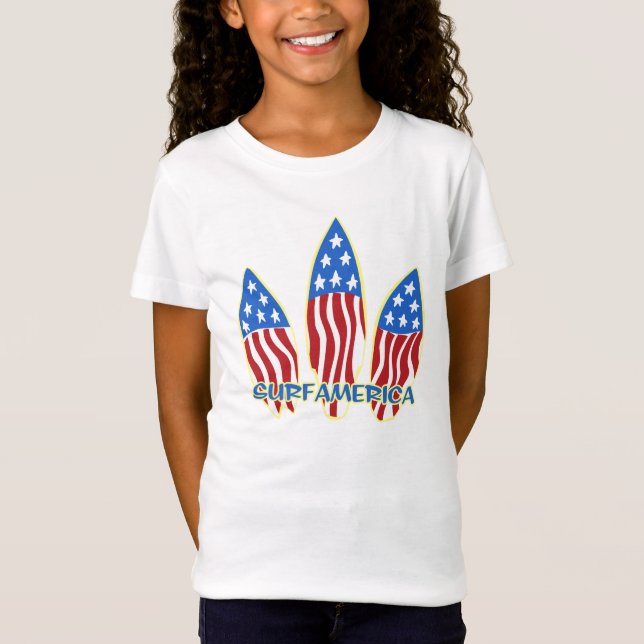 Surf America Girls T-shirts (Front)