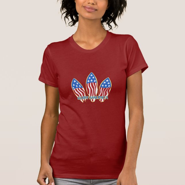 Surf America Ladies T-shirts (Front)