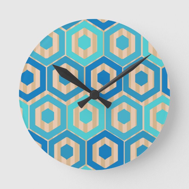 Surf and Sand  Round Clock (Front)