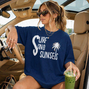 Surf and Sunsets Beach Vibes T-Shirt