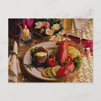 Surf and turf postcard