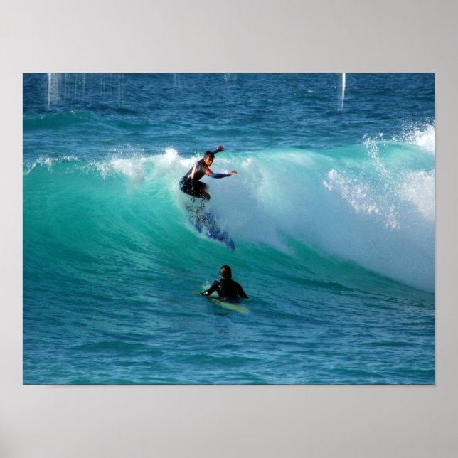 Surf Background Poster Print (Front)