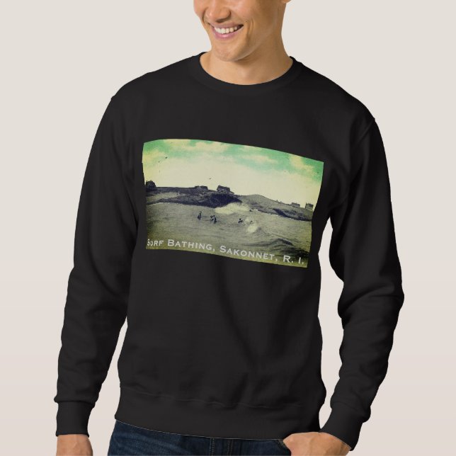 Surf Bathing, Sakonnet, RI (Warren's Point, LC) Sweatshirt (Front)
