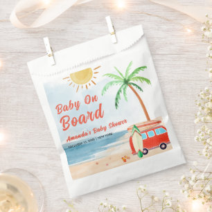 Surf Beach Baby On Board Baby Shower Favour Bags