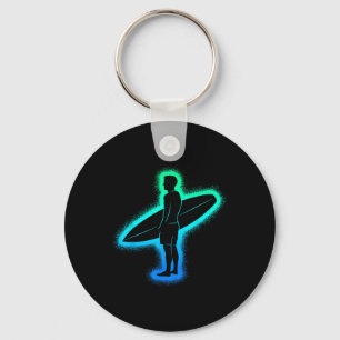 Surf Beach Surfboard Surfers Men Kids Boys Surfing Key Ring