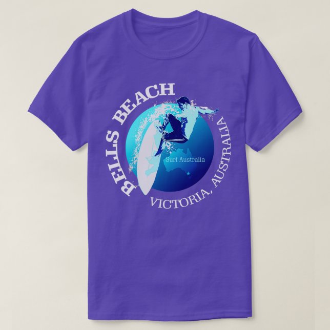 Surf Bells Beach SRF T-Shirt (Design Front)