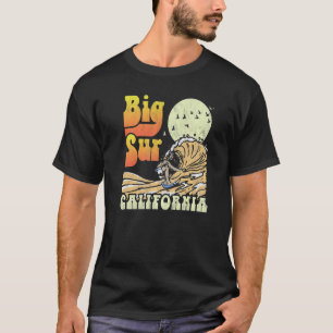 Surf Big Sur Vintage California Surfer Distressed  T-Shirt
